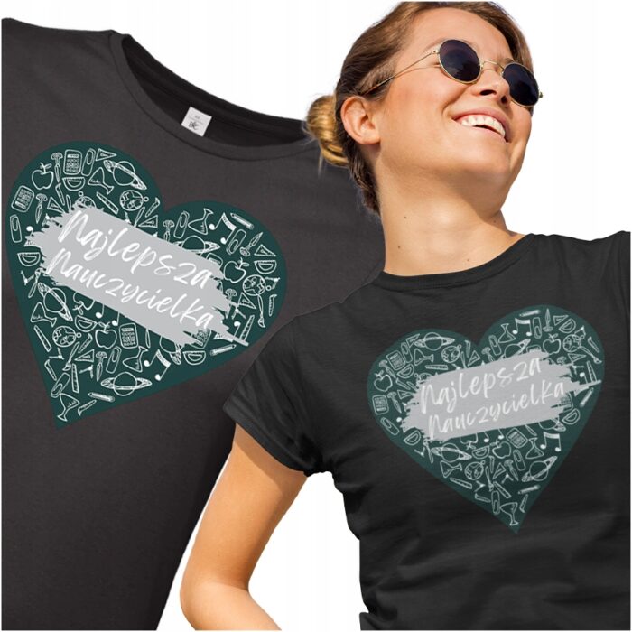 Najlepsza Nauczycielka- koszulka z nadrukiem - obrazek 2