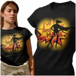 SUPER MAMA- koszulka z nadrukiem - obrazek 2