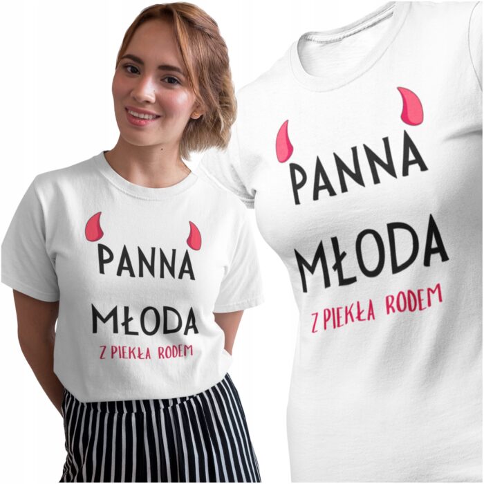 PANNA MŁODA Z PIEKŁA RODEM- koszulka z nadrukiem - obrazek 2