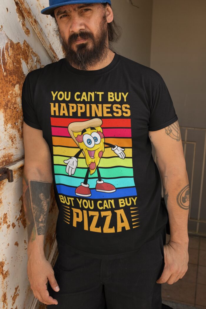 HAPPINESS PIZZA- koszulka z nadrukiem - obrazek 4