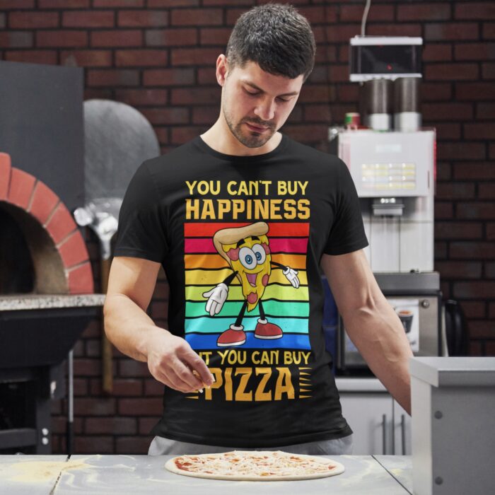 HAPPINESS PIZZA- koszulka z nadrukiem - obrazek 3