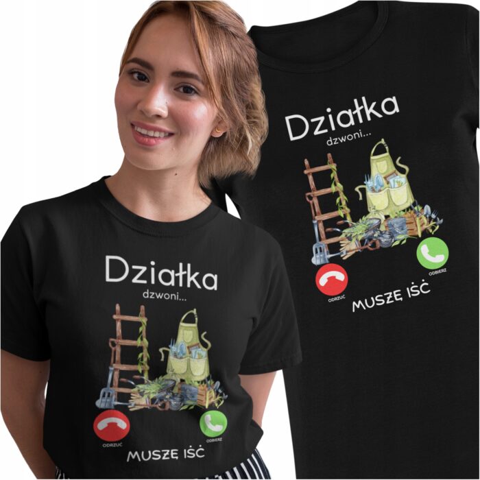 DZIAŁKA DZWONI-koszulka z nadrukiem - obrazek 2