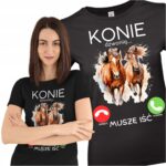 Koszulka prezent KONIE DZWONIĄ- koszulka z nadrukiem - obrazek 3