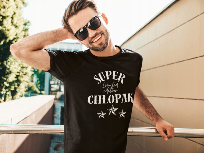 SUPER CHŁOPAK- koszulka z nadrukiem - obrazek 5