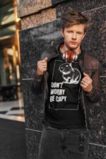 KAPIBARA DON'T WORRY BE CAPY- koszulka z nadrukiem - obrazek 4