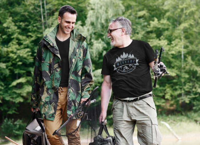 WĘDKARZ Z KRWI I OŚCI- koszulka z nadrukiem - obrazek 3