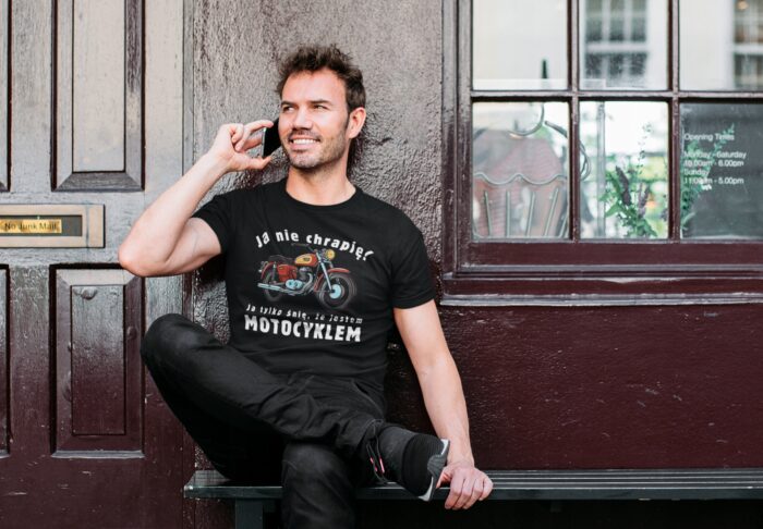 Koszulka T-shirt dla MOTOCYKLISTY- koszulka z nadrukiem - obrazek 3