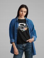 SUPER MAMA- koszulka z nadrukiem - obrazek 4