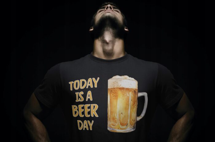 TODAY IS A BEER DAY- koszulka z nadrukiem - obrazek 4
