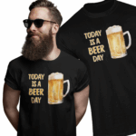 TODAY IS A BEER DAY- koszulka z nadrukiem - obrazek 2