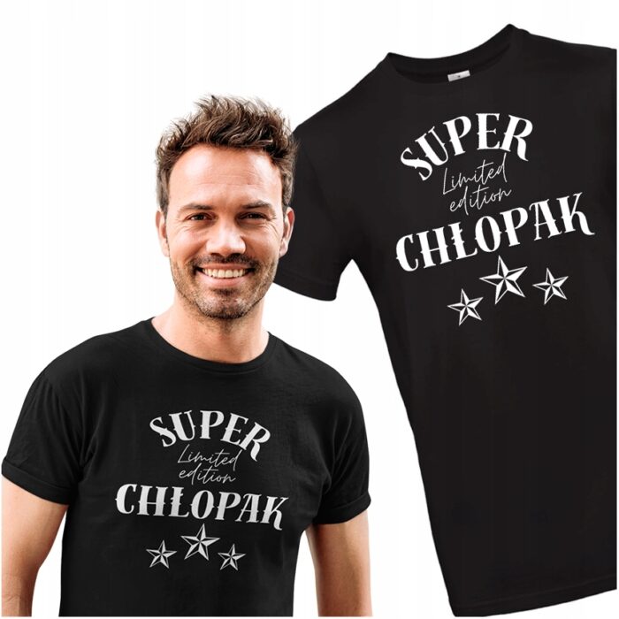 SUPER CHŁOPAK- koszulka z nadrukiem - obrazek 2