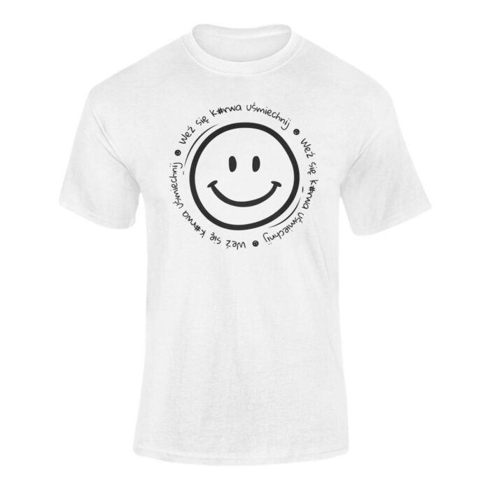 WEŹ SIĘ K#RWA UŚMIECHNIJ- koszulka z nadrukiem - obrazek 7
