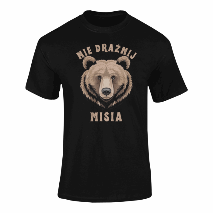 Nie drażnij misia- koszulka z nadrukiem - obrazek 2