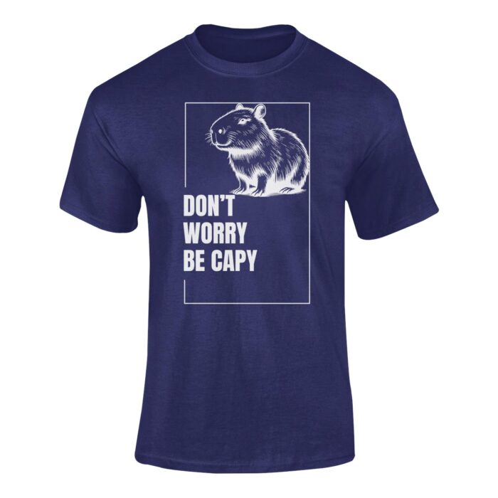 KAPIBARA DON'T WORRY BE CAPY- koszulka z nadrukiem - obrazek 6