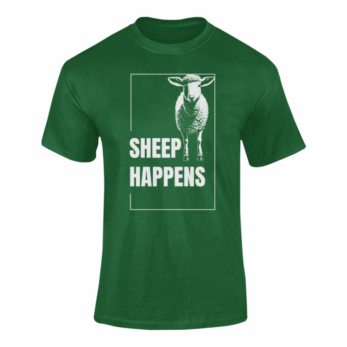 SHEEP HAPPENS- koszulka z nadrukiem - obrazek 5