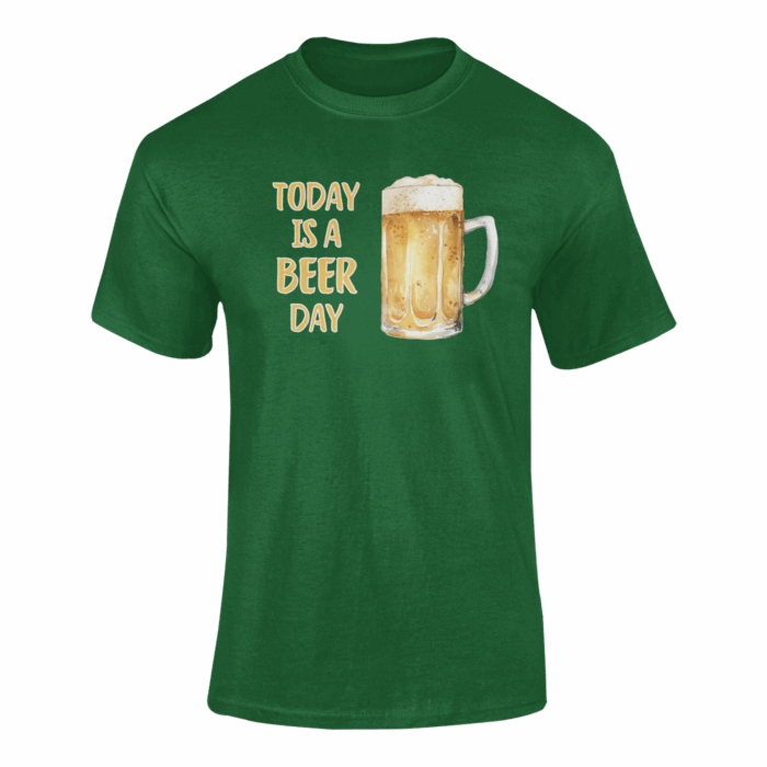 TODAY IS A BEER DAY- koszulka z nadrukiem - obrazek 7