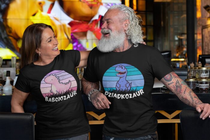 BABCIOZAUR- koszulka z nadrukiem - obrazek 3