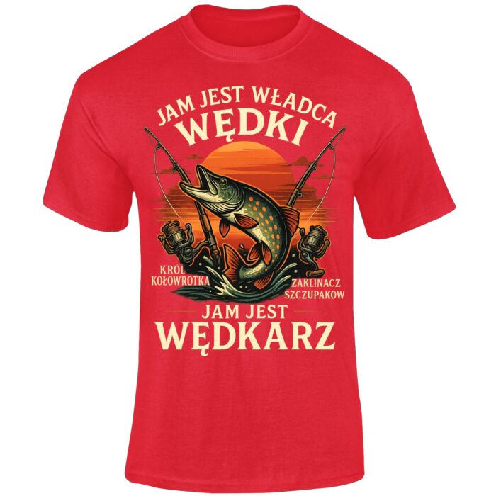 JAM JEST WĘDKARZ - koszulka z nadrukiem - obrazek 7