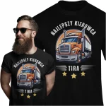Koszulka męska t-shirt prezent dla KIEROWCY TIRA ciężarówki bawełna 100% S