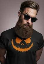 Koszulka męska t-shirt na HALLOWEEN horror smile dynia strój na imprezę - obrazek 2