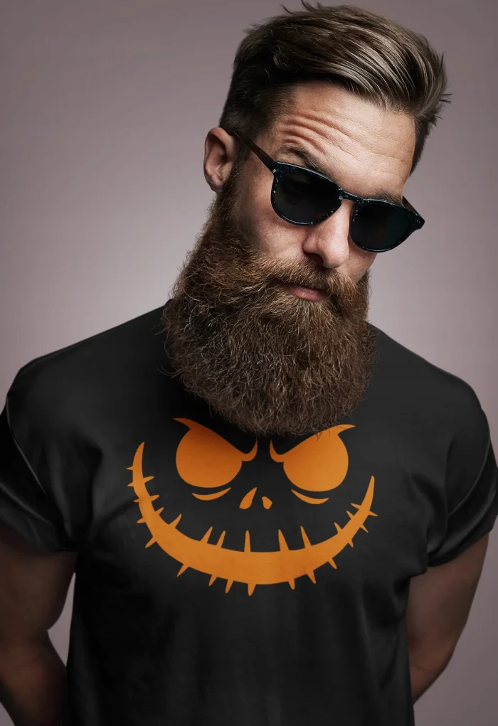 Koszulka męska t-shirt na HALLOWEEN horror smile dynia strój na imprezę - obrazek 2