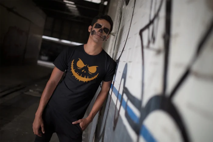 Koszulka męska t-shirt na HALLOWEEN horror smile dynia strój na imprezę - obrazek 5