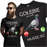 Koszulka T-shirt PREZENT DLA GOŁĘBIARZA GOŁĘBIORZA Z NADRUKIEM GOŁĘBIE S
