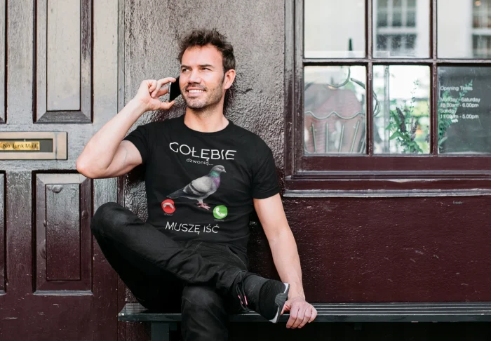 Koszulka T-shirt PREZENT DLA GOŁĘBIARZA GOŁĘBIORZA Z NADRUKIEM GOŁĘBIE S - obrazek 3