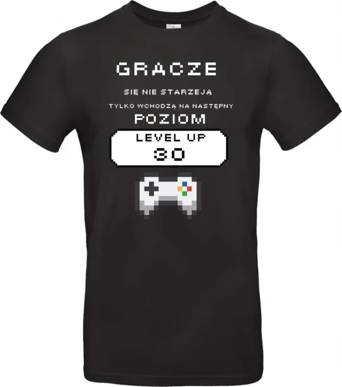 T-Shirt koszulka prezent DLA GRACZA na 18 20 30 40 50 60 DOWOLNY ROK - obrazek 2