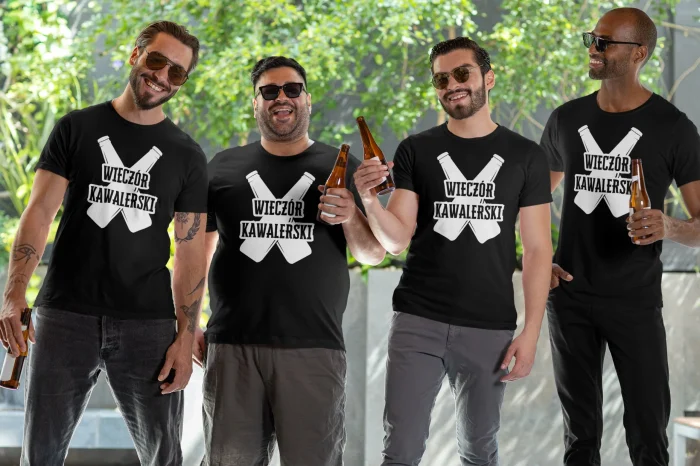 Koszulka T-shirt WIECZÓR KAWALERSKI impreza PIWO ekipa PANA MŁODEGO - obrazek 3