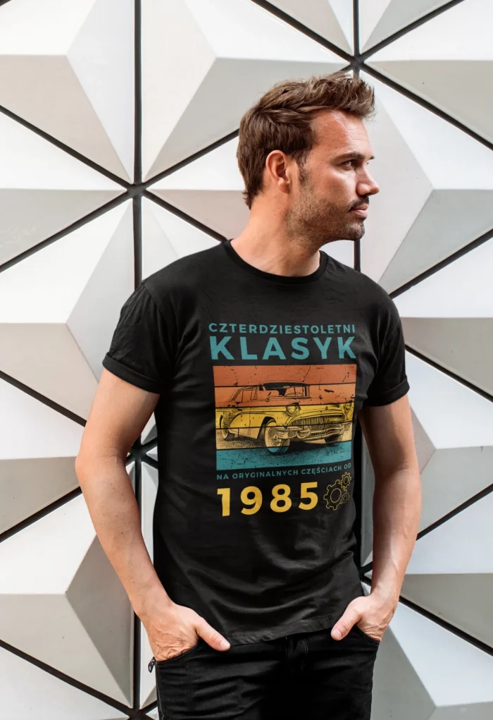 Koszulka prezent na 40 urodziny CZTERDZIESTKĘ | 50-tke | 60-tke | 70-te S - obrazek 4
