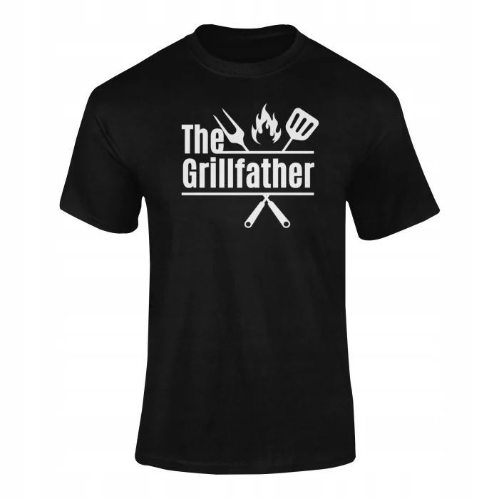 Koszulka T-shirt GRILLFATHER prezent dla męża majówka na GRILLA taty S - obrazek 2