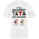 KOSZULKA MĘSKA t-shirt PREZENT DLA TATY na DZIEŃ OJCA - NAJLEPSZY TATA - obrazek 2