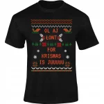 ŚMIESZNA KOSZULKA TSHIRT PREZENT NA ŚWIĘTA OL AJ ŁONT ŚWIĄTECZNY