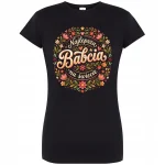 PREZENT DLA BABCI NA DZIEŃ BABCI T-SHIRT DAMSKI NA ŚWIĘTA URODZINY IMIENINY - obrazek 3