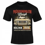Koszulka PREZENT NA 50 LAT DLA MĘŻCZYZNY URODZINY ROCZNIK 1976 FIAT KLASYK