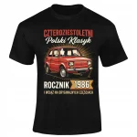 PREZENT na 40 URODZINY dla Mężczyzny Koszulka ROCZNIK 1986 FIAT MALUCH PRL - obrazek 2