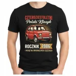 PREZENT na 40 URODZINY dla Mężczyzny Koszulka ROCZNIK 1986 FIAT MALUCH PRL - obrazek 3