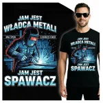 PREZENT DLA SPAWACZA KOSZULKA MĘSKA WŁADCA METALI SPAWALNICZY PREZENT