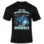 PREZENT DLA SPAWACZA KOSZULKA MĘSKA WŁADCA METALI SPAWALNICZY PREZENT - obrazek 2
