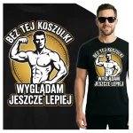 KOSZULKA NA SIŁOWNIE MĘSKA SIŁOWNIA Z NADRUKIEM ŚMIESZNA DLA SPORTOWCA