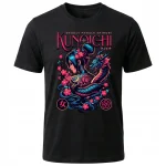 Koszulka Tshirt czarna 100% Bawełna Japonia Tokyo Kunoichi Smok Sakura - obrazek 2