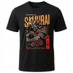 Koszulka Tshirt czarna 100% Bawełna Japonia Tokyo Samurai Szkielet - obrazek 2
