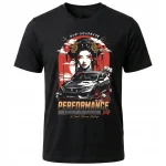 Koszulka Tshirt czarna 100% Bawełna Japonia Tokyo JDM Gejsza Civic - obrazek 2