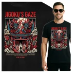 Koszulka Tshirt czarna 100% Bawełna Japonia Tokyo Oni Demon Piekło