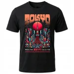 Koszulka Tshirt czarna 100% Bawełna Japonia Tokyo Japońskie Neony Miasto - obrazek 2
