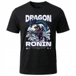 Koszulka Tshirt czarna 100% Bawełna Japonia Tokyo Smok Ronin - obrazek 2