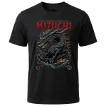 Koszulka Tshirt czarna 100% Bawełna Japonia Tokyo Smok Mizuchi Mitologia - obrazek 2