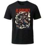 Koszulka Tshirt czarna 100% Bawełna Japonia Tokyo Kabuki Teatr Sztuka - obrazek 2
