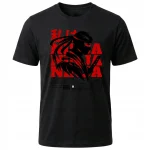 Koszulka Tshirt czarna 100% Bawełna Japonia Tokyo Ninja Katana Wojownik - obrazek 2